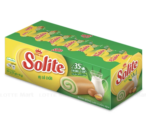 Bánh bông lan cuộn kem Solite