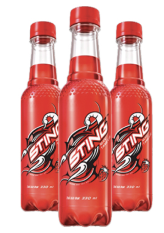 Nước tăng lực Sting - Vị Dâu tây đỏ 330ml (Chai đỏ)
