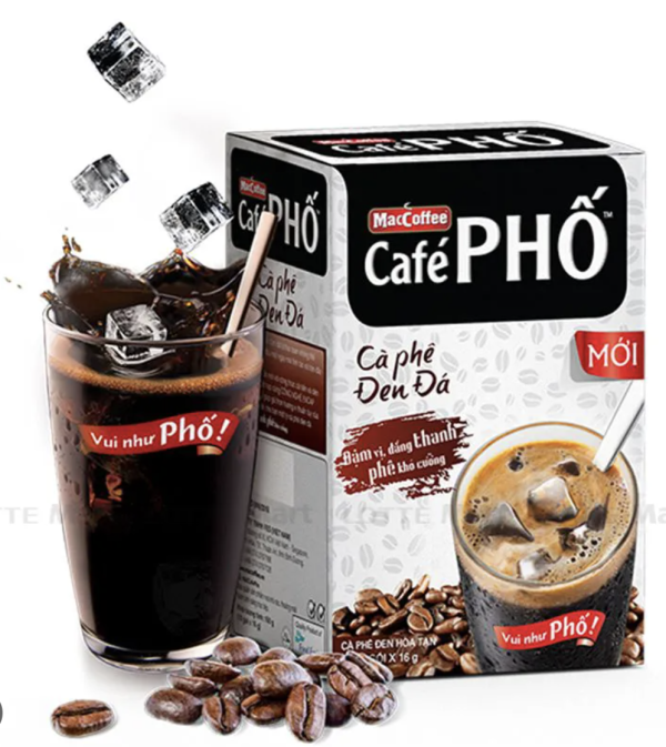 Cà Phê Phố Đen Đá
