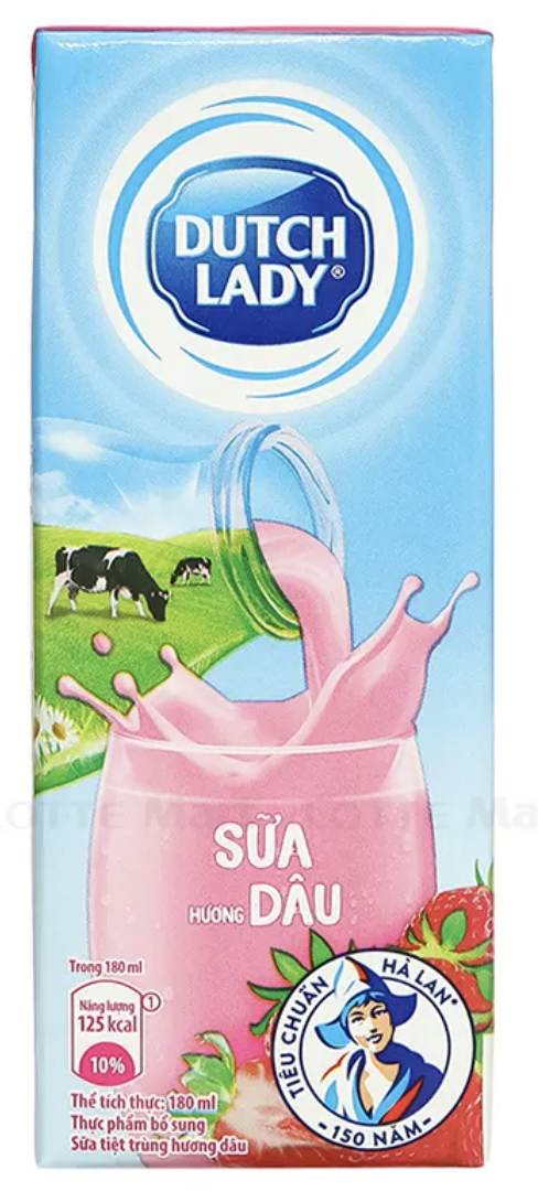 Sữa tươi cô gái Hà Lan - vị dâu