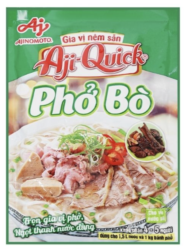 Gia vị nêm sẵn Ajiquick - Phở Bò