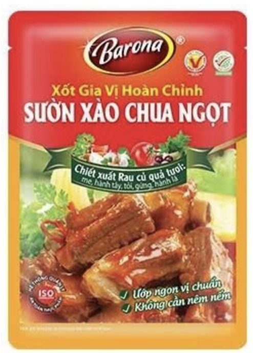 Xốt sườn xào chua ngọt Barona