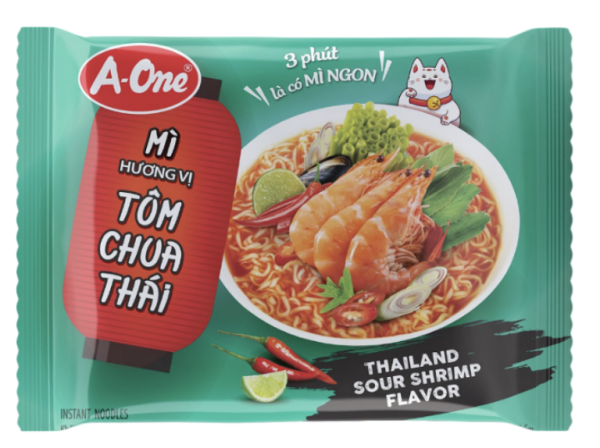 Mỳ ăn liền vị tôm chua thái - A One