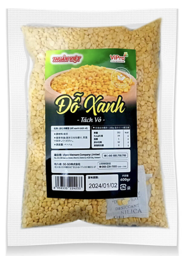 Đậu xanh tách vỏ Thuần Việt 400g
