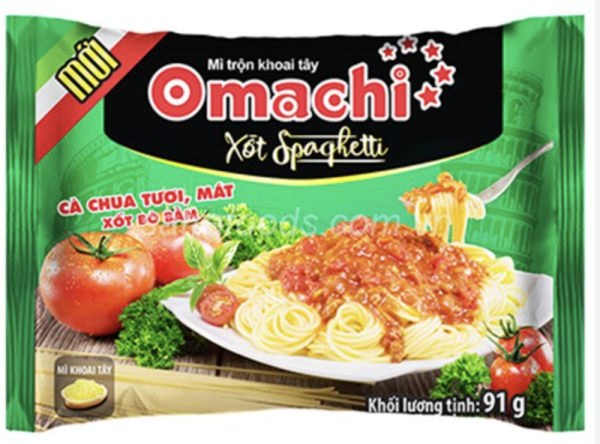 Mì trộn Omachi xốt Spaghetti