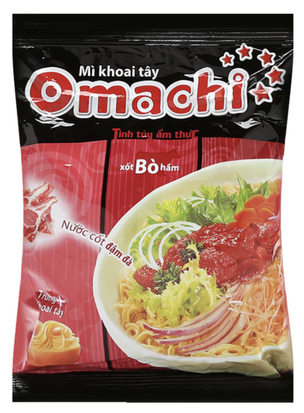 Mì tôm Omachi bò hầm