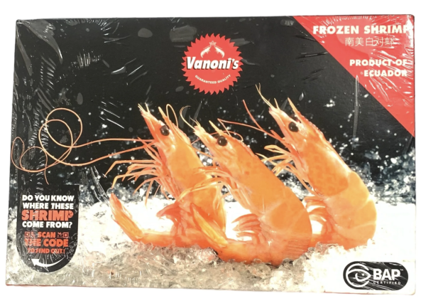 Tôm thẻ size to Ecuado 1kg
