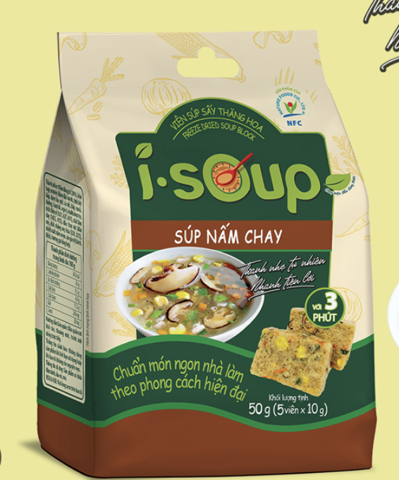 Súp nấm chay ăn liền - Isoup