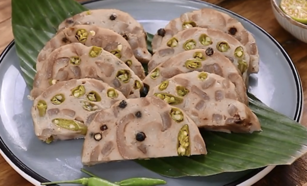 Chả bò da ớt xiêm xanh