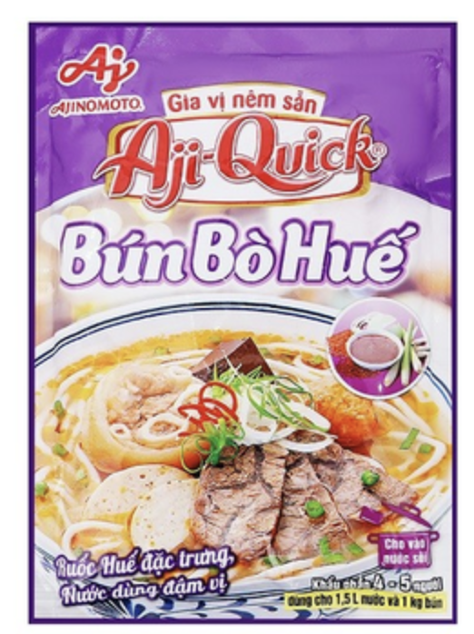 Gia vị nêm sẵn Aji-Quick Bún bò Huế