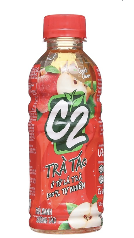 Trà C2 vị táo 330ml