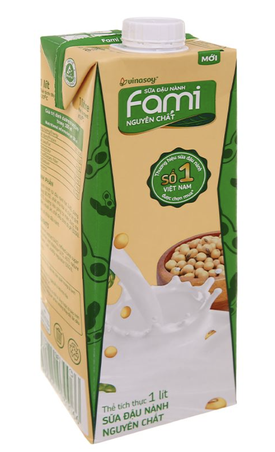 Sữa Fami nguyên chất ít đường 1L