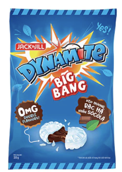Kẹo Dynammite bigbag bạc hà nhân socola