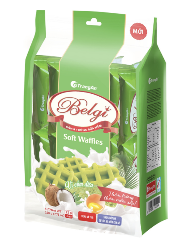 Bánh Belgi vị cốm