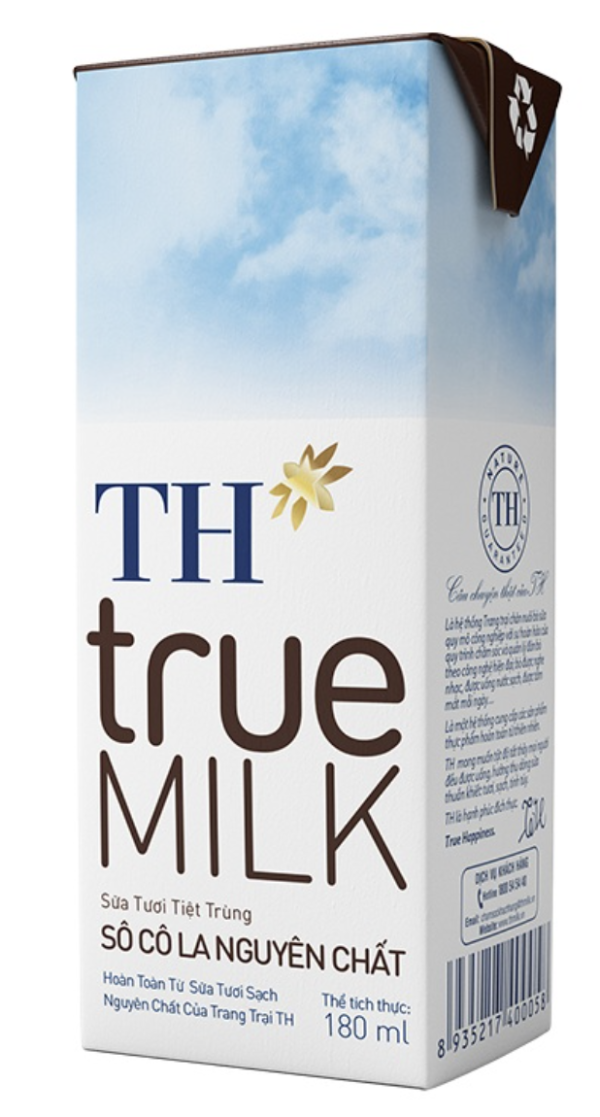 Sữa tươi tiệt trùng TH True milk Vị socola 180ml