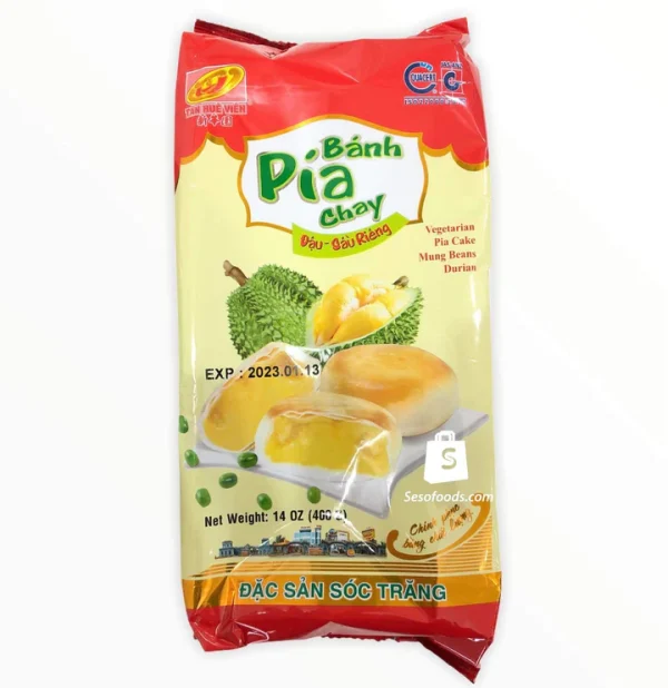 Bánh Pía Chay nhân Đậu-Sầu riêng-Tân Huê Viên